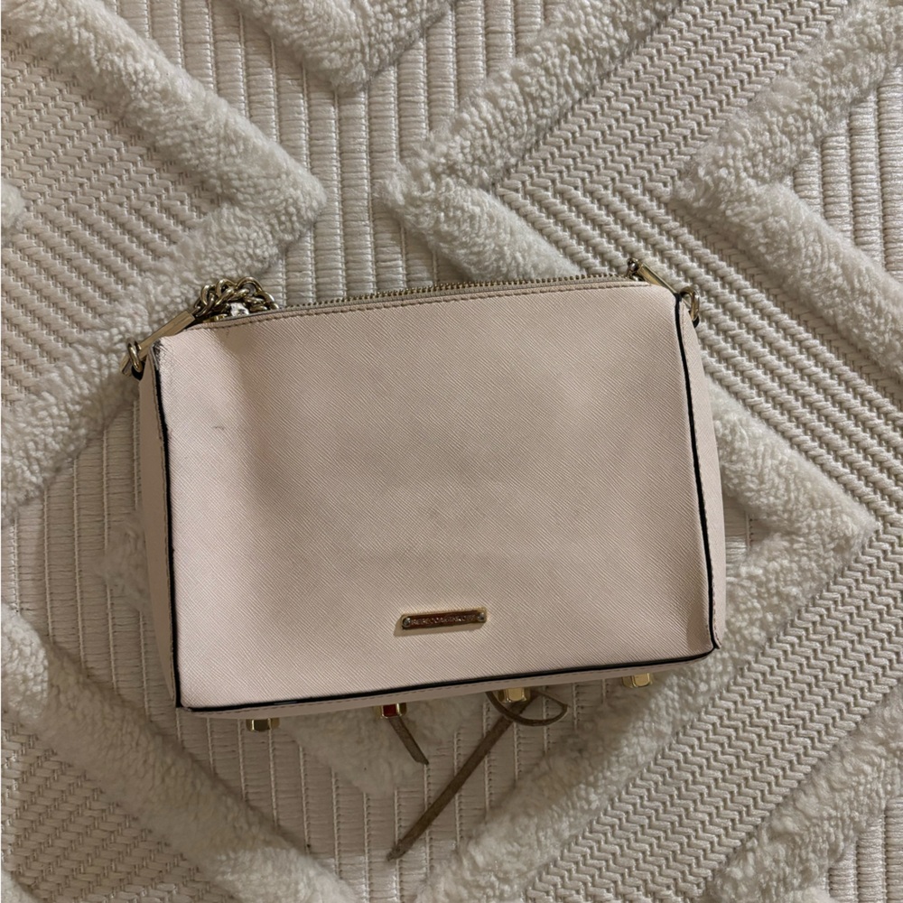 Rebecca Minkoff M.A.C. Crossbody Bag, White/Gold